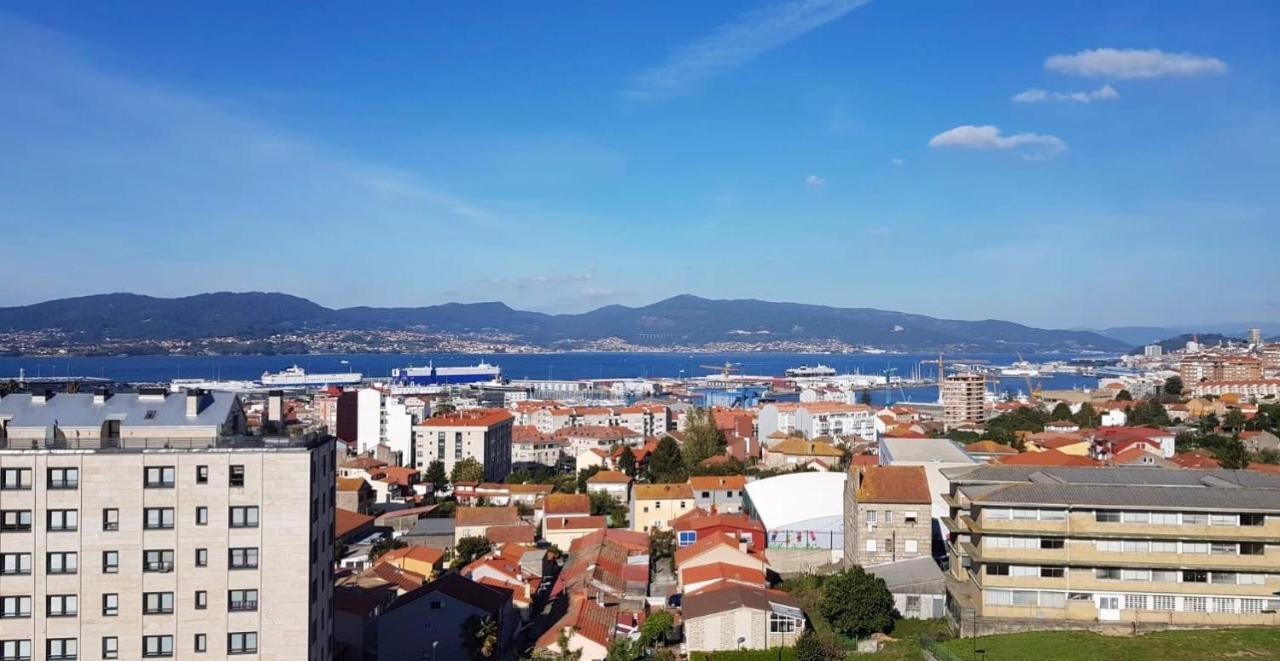 Piso MiraCíes- Wifi- Parking- Vistas Ría de Vigo Apartamento Exterior foto